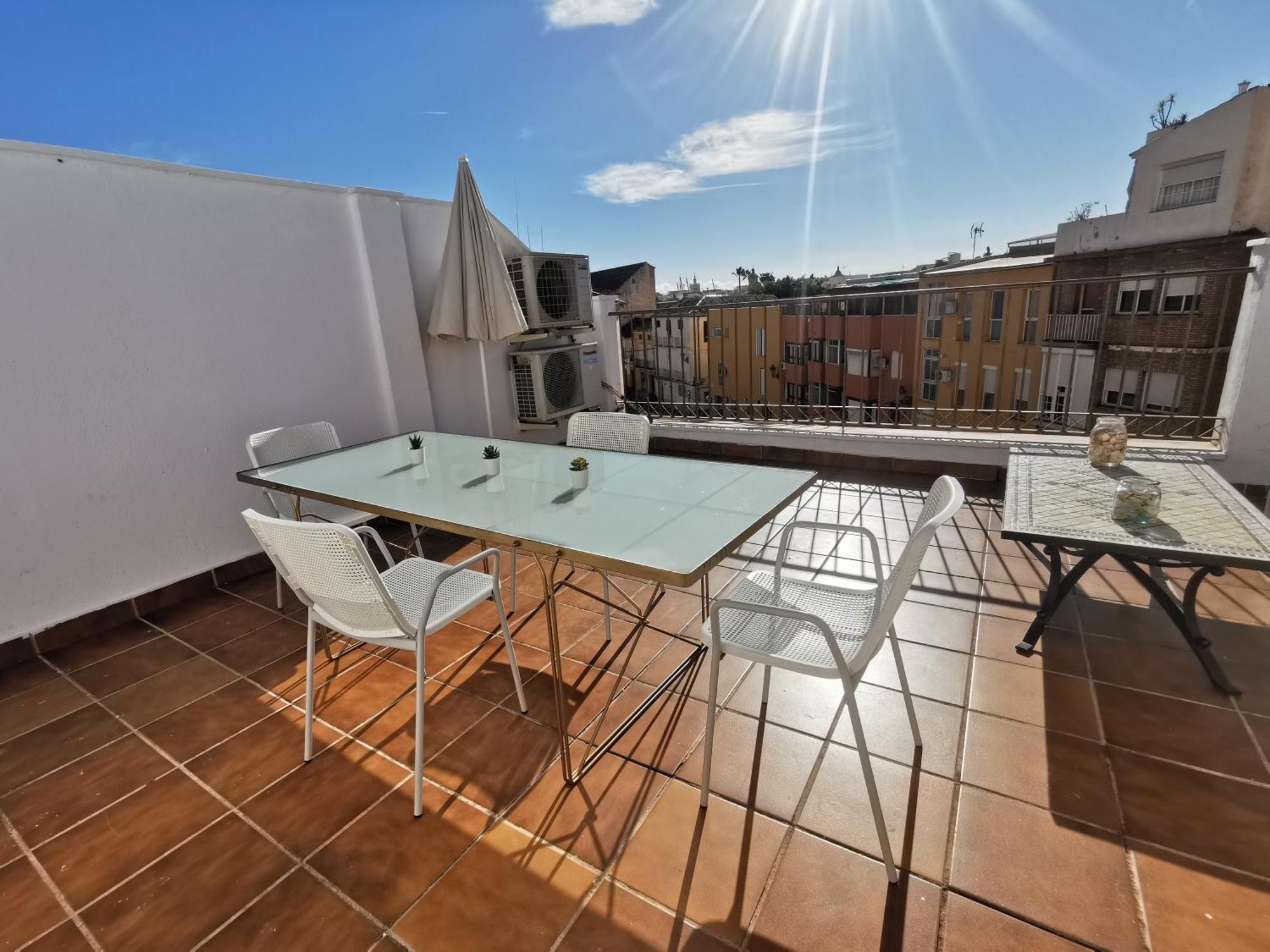 Atico Con Vistas Centro Historico / Terraza 40 M Lägenhet Málaga Exteriör bild